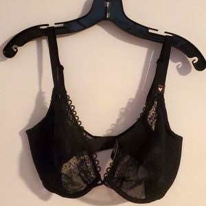 Victoria Secret Very Sexy Unlined Plunge Black Bra 36DDD
